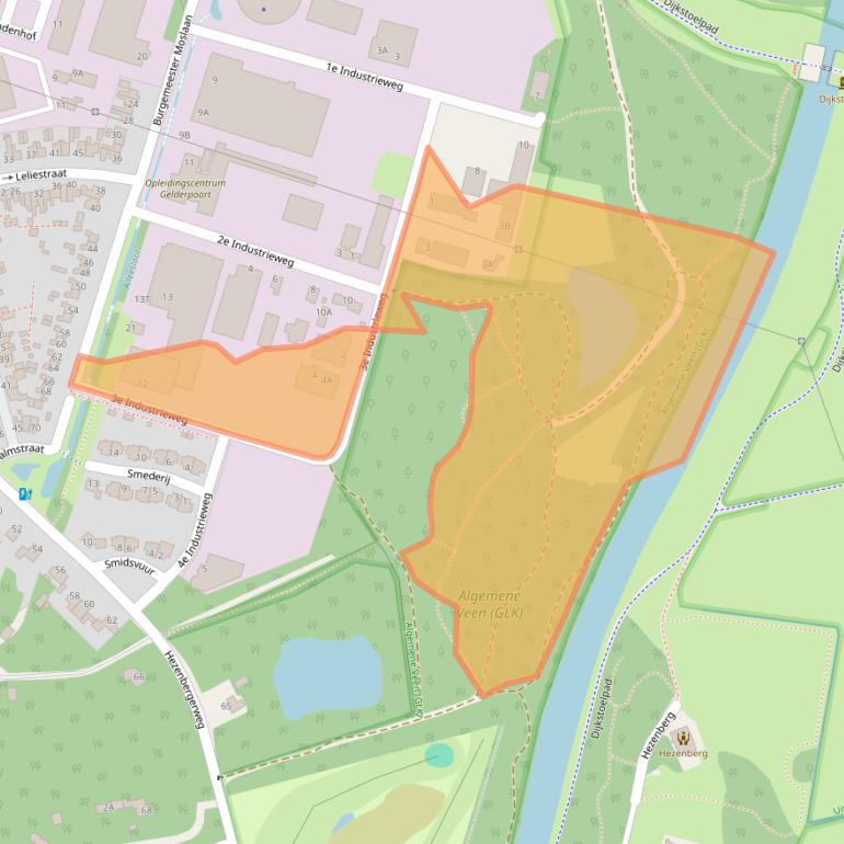 Kaart van postcodegebied 8051CL.
