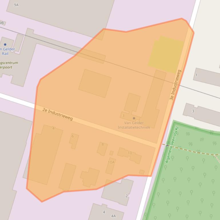 Kaart van postcodegebied 8051CM.