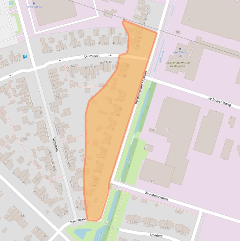 Kaart van postcodegebied 8051CS.