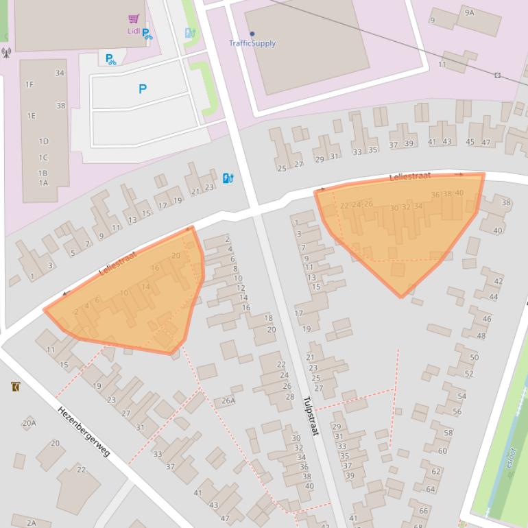Kaart van postcodegebied 8051CZ.