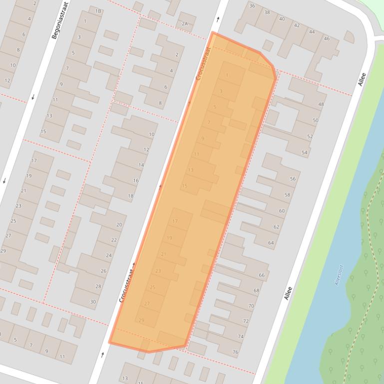 Kaart van postcodegebied 8051DN.