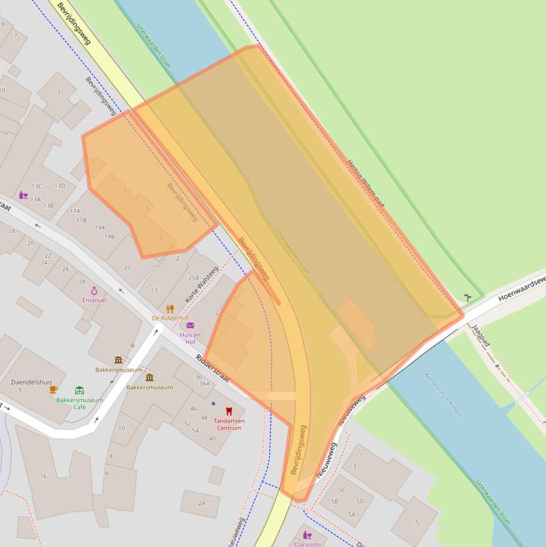 Kaart van postcodegebied 8051EN.