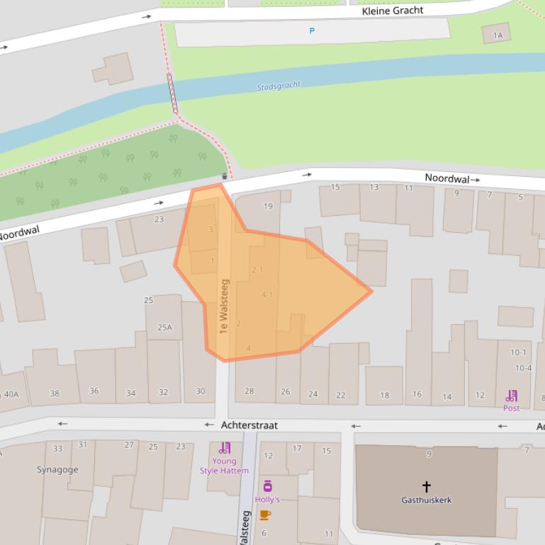 Kaart van postcodegebied 8051ET.