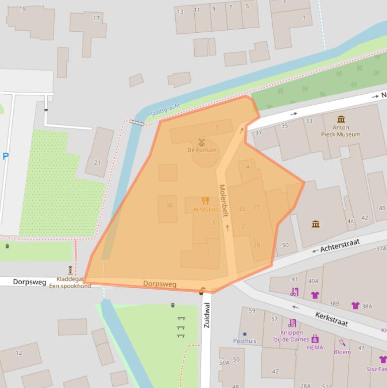 Kaart van postcodegebied 8051EV.