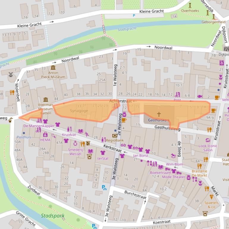 Kaart van postcodegebied 8051GA.