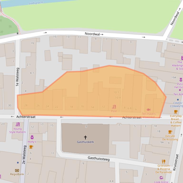 Kaart van postcodegebied 8051GB.
