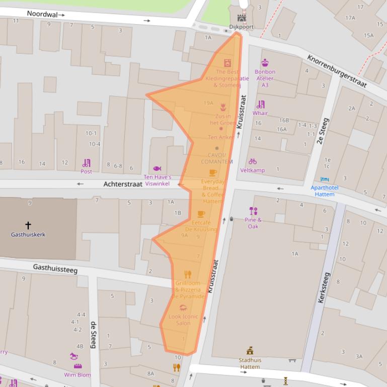 Kaart van postcodegebied 8051GD.