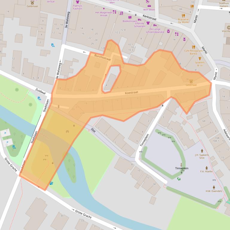 Kaart van postcodegebied 8051GT.