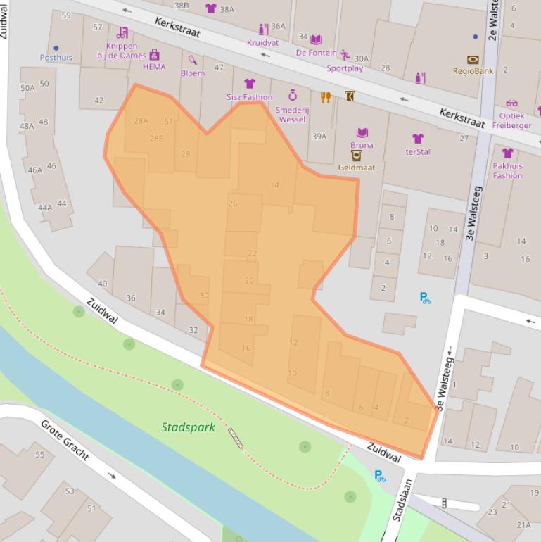 Kaart van postcodegebied 8051GW.