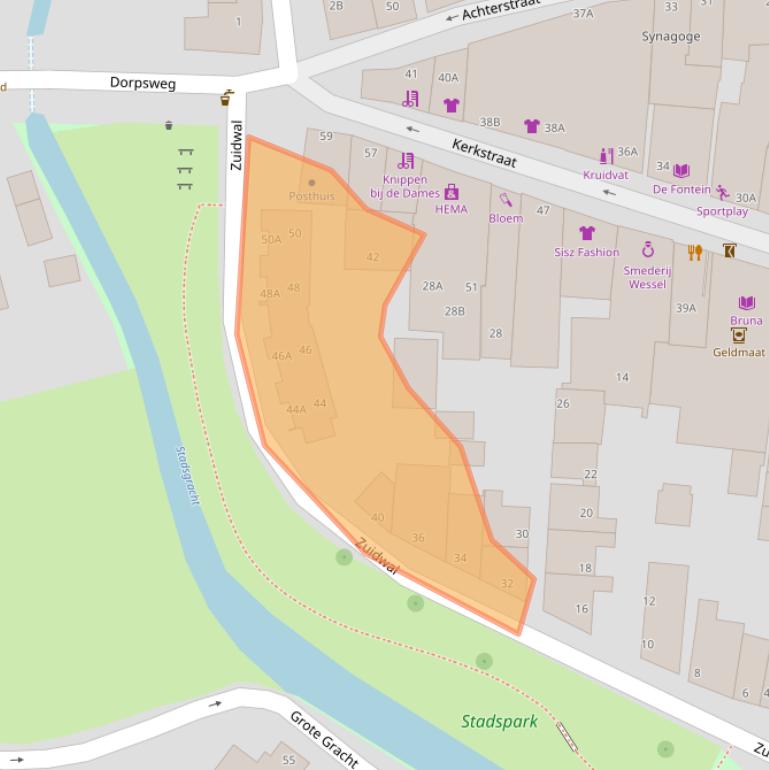Kaart van postcodegebied 8051GX.