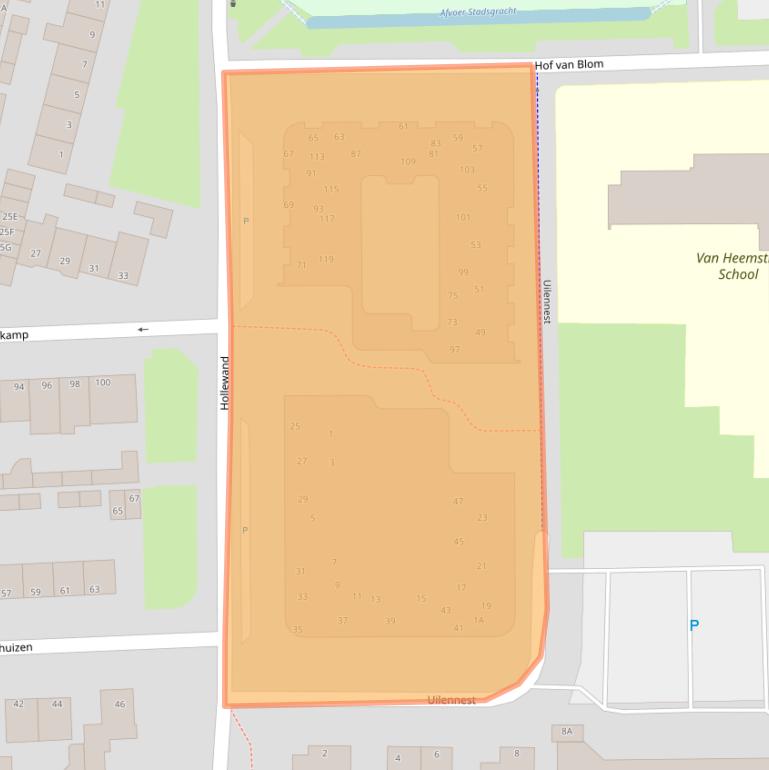 Kaart van postcodegebied 8051HA.