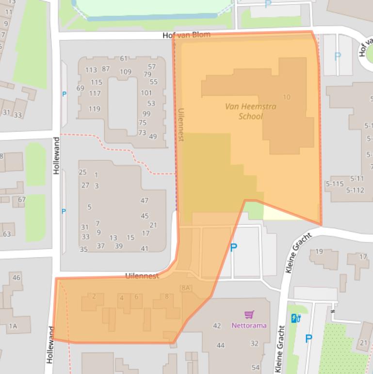 Kaart van postcodegebied 8051HB.