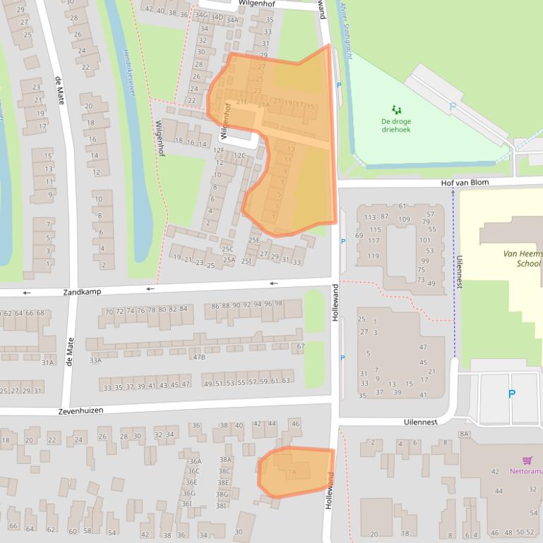 Kaart van postcodegebied 8051HC.