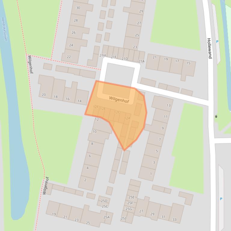 Kaart van postcodegebied 8051HG.