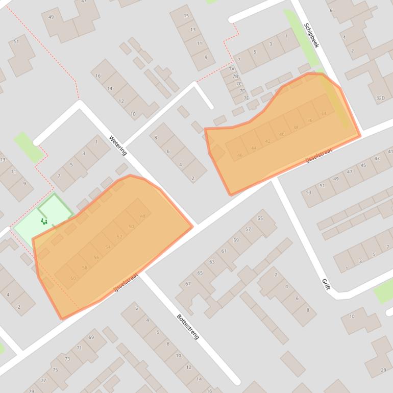 Kaart van postcodegebied 8051HS.