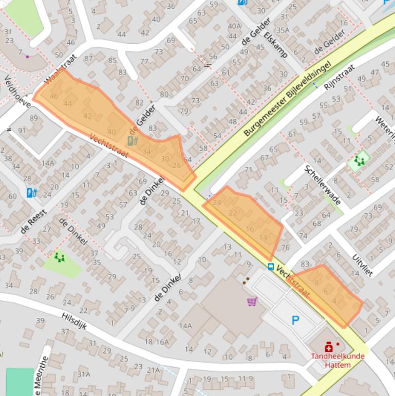 Kaart van postcodegebied 8051JC.