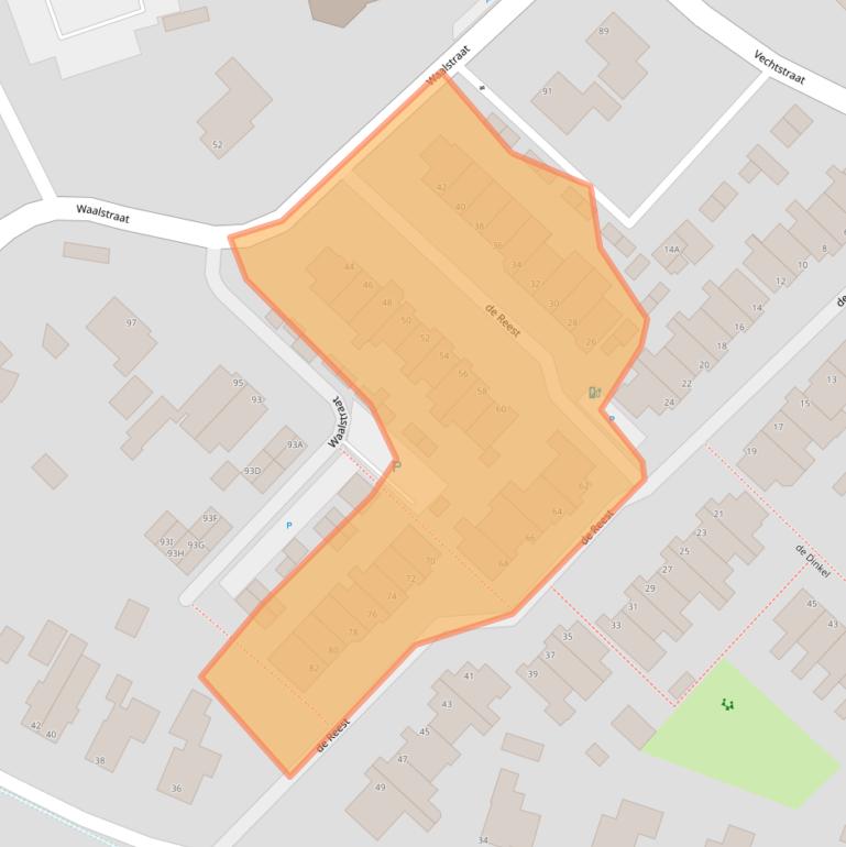 Kaart van postcodegebied 8051JR.