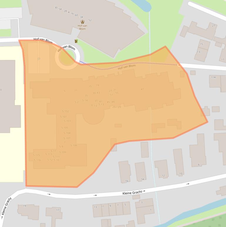 Kaart van postcodegebied 8051JT.