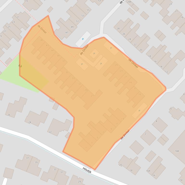 Kaart van postcodegebied 8051KA.