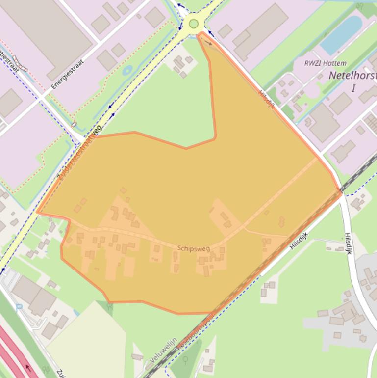 Kaart van postcodegebied 8051KG.