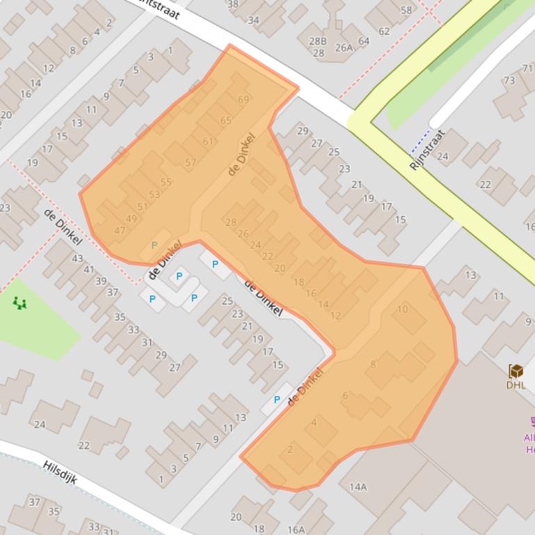 Kaart van postcodegebied 8051KK.