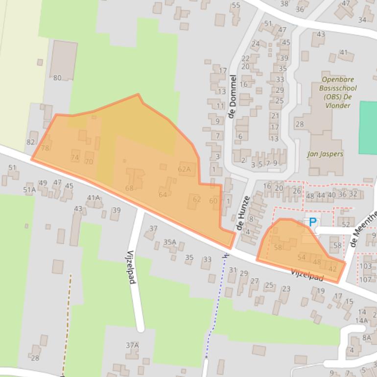 Kaart van postcodegebied 8051KP.