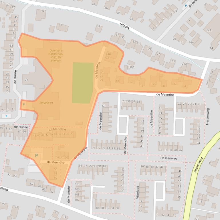 Kaart van postcodegebied 8051KV.