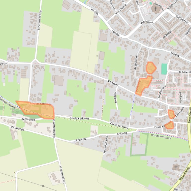 Kaart van postcodegebied 8051KW.