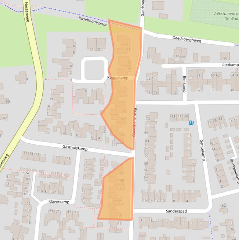 Kaart van postcodegebied 8051LM.