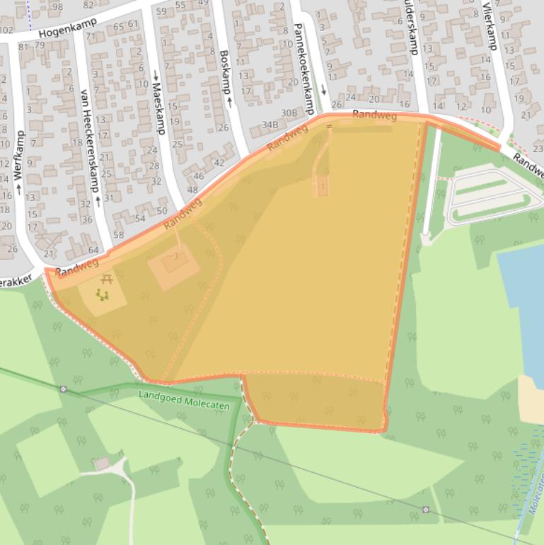 Kaart van postcodegebied 8051LT.