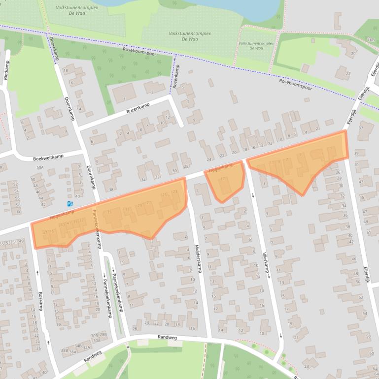 Kaart van postcodegebied 8051MA.