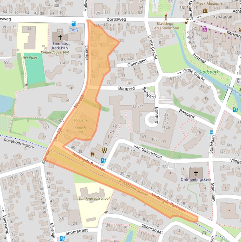 Kaart van postcodegebied 8051MR.