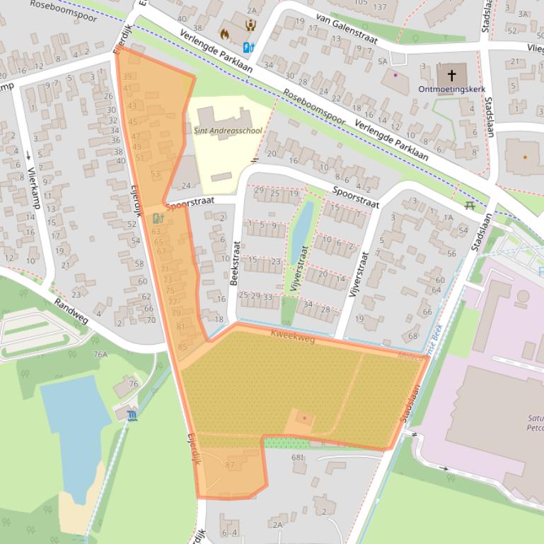 Kaart van postcodegebied 8051MS.