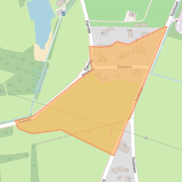 Kaart van postcodegebied 8051NH.