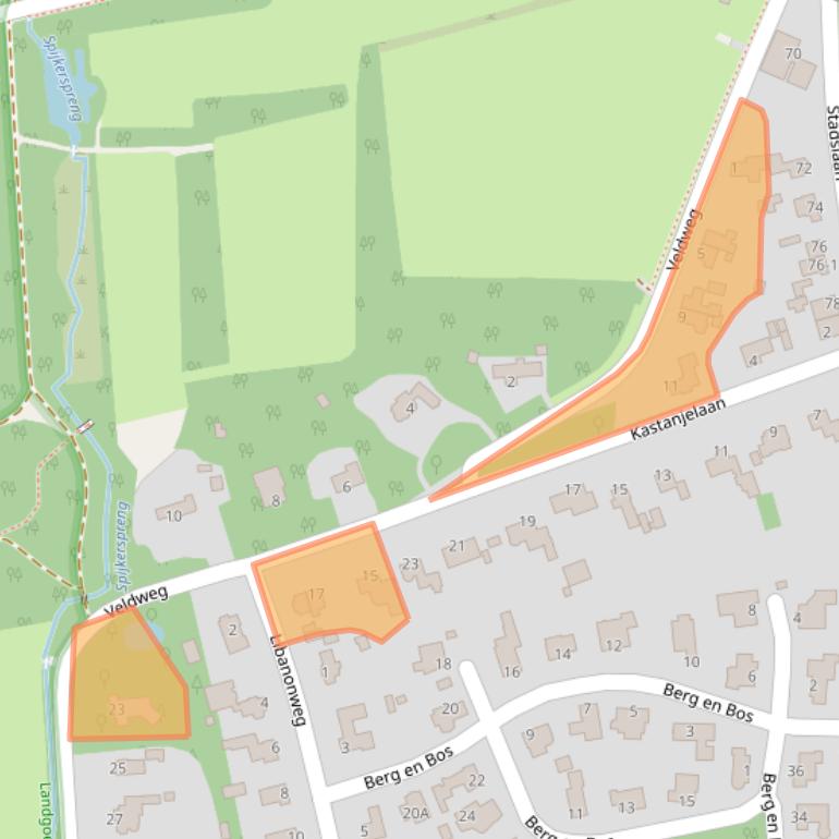 Kaart van postcodegebied 8051NL.