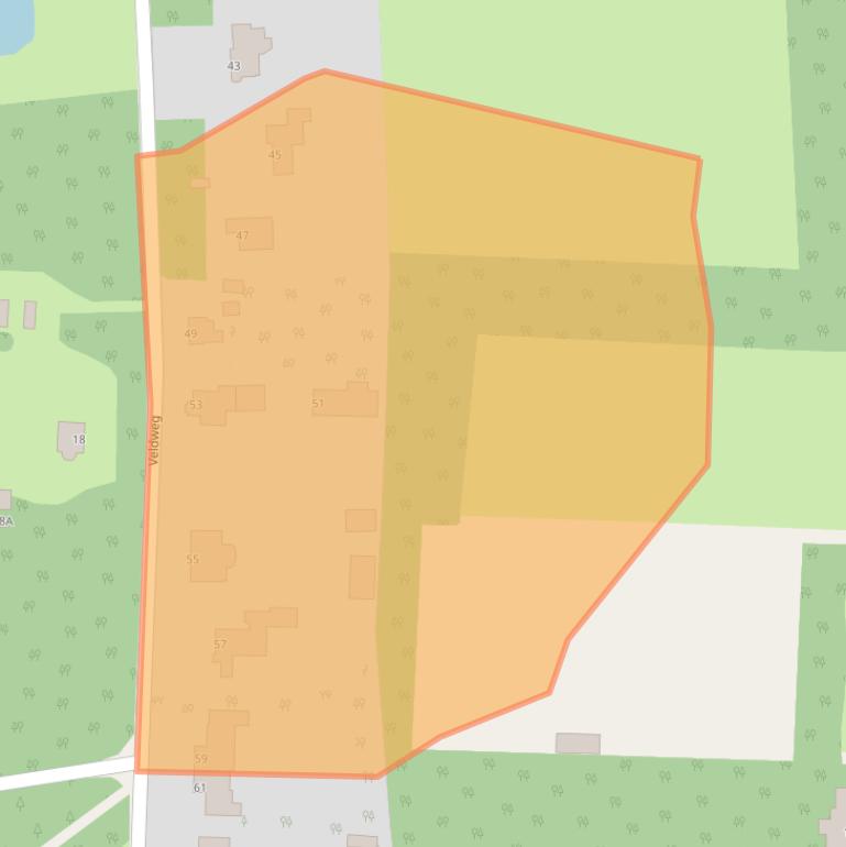 Kaart van postcodegebied 8051NN.