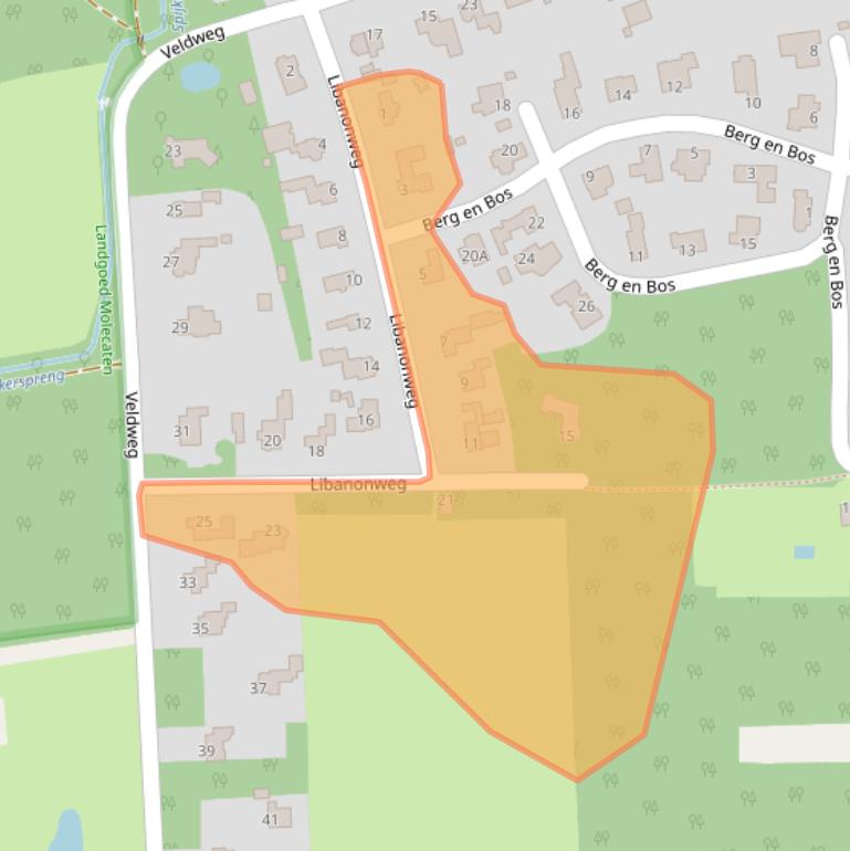 Kaart van postcodegebied 8051NT.