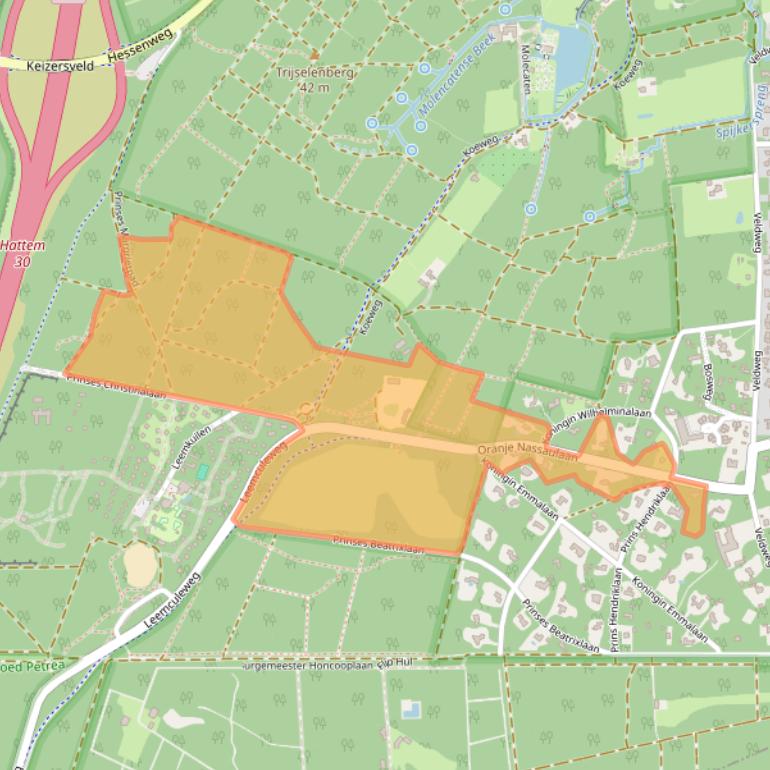 Kaart van postcodegebied 8051PB.