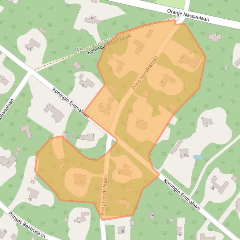 Kaart van postcodegebied 8051PH.