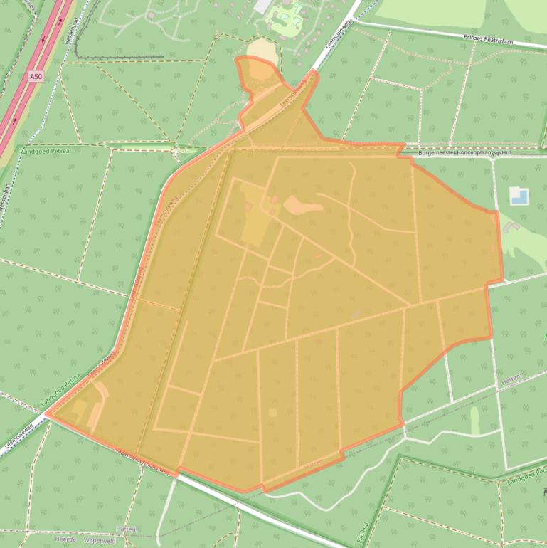 Kaart van postcodegebied 8051PL.