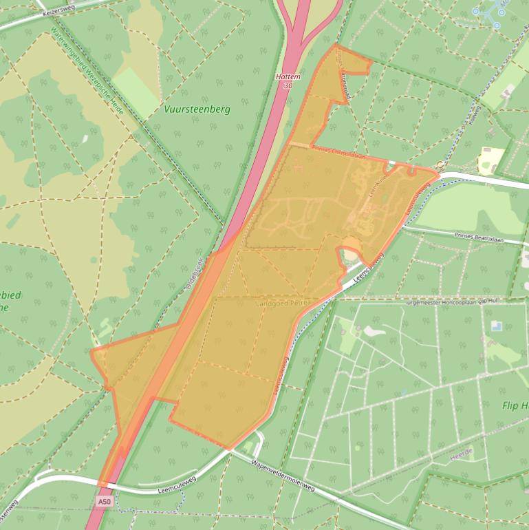 Kaart van postcodegebied 8051PW.