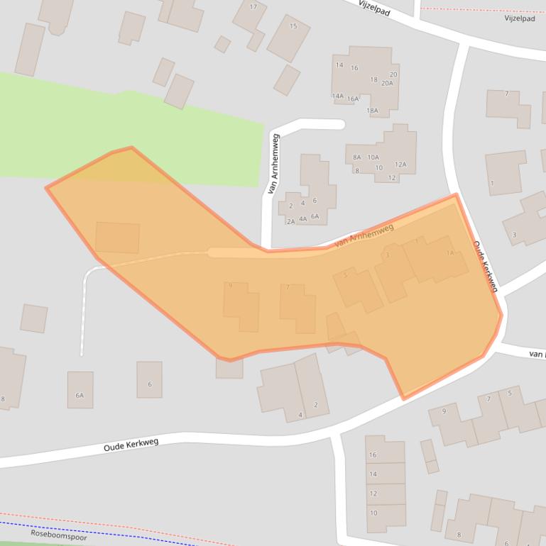 Kaart van postcodegebied 8051RB.