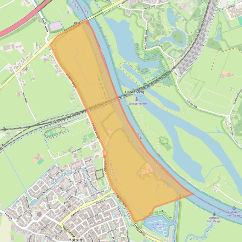 Kaart van postcodegebied 8051SG.