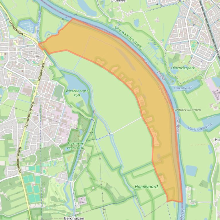 Kaart van postcodegebied 8051SH.
