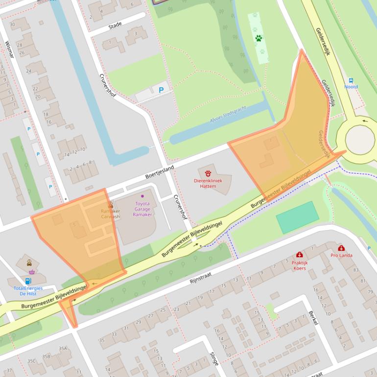 Kaart van postcodegebied 8051SJ.