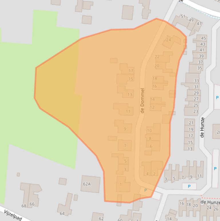 Kaart van postcodegebied 8051TA.