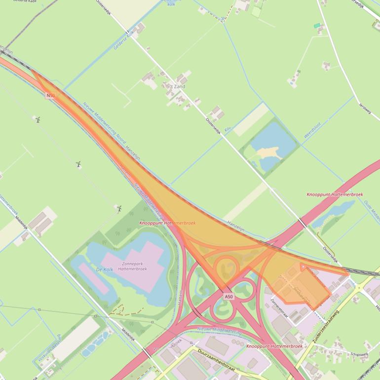 Kaart van postcodegebied 8051TC.