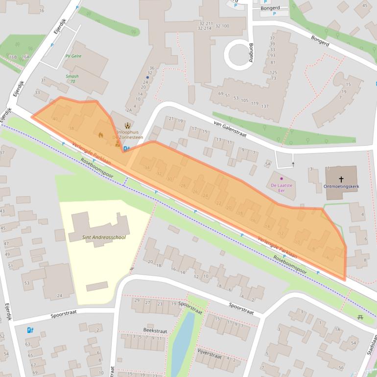 Kaart van postcodegebied 8051VB.