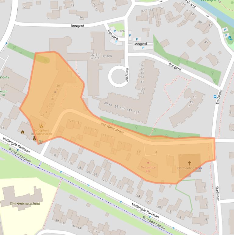 Kaart van postcodegebied 8051VC.