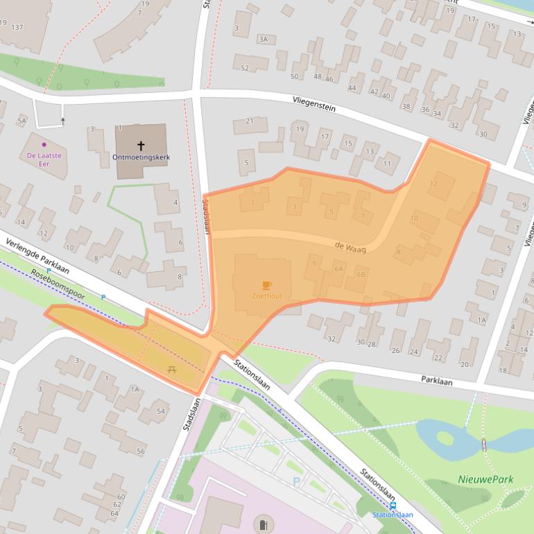 Kaart van postcodegebied 8051VG.